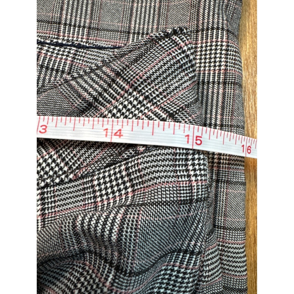 Tommy Hilfiger Plaid Ankle Pants Womens 10 Grey Excellent Slim Leg Trousers - Picture 7 of 10